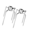 thumbnail image 1 of FixtureDisplays® Grill Rotisserie Meat Forks 2PK Fits 5/16 Inch Square Spit Rods Chicken Meat Barbecue Holder 21892, 1 of 8