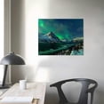 thumbnail image 4 of Nawypu Beautiful Scenery Landscape Northern Lights Aurora Borealis in Norway - Canvas Art Wall Art, 4 of 6