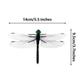 thumbnail image 6 of 10pcs Fake Dragonfly Bug Repellent, 5.5" Large Realistic Dragonfly Model with Safety Pin & Lanyard, Chemical-Free Insect Deterrent for Camping, Strollers & Gardens, 6 of 6