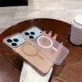 thumbnail image 3 of For iPhone 17 Pro Case Compatible with MagSafe Precise Cutouts Matte PC Phone Cover - Transparent Pu, 3 of 5