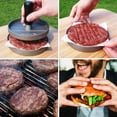 thumbnail image 2 of Meykers Burger Press with 100 Patty Papers, Hamburger Patty Maker Mold for Homemade Burger, 2 of 6