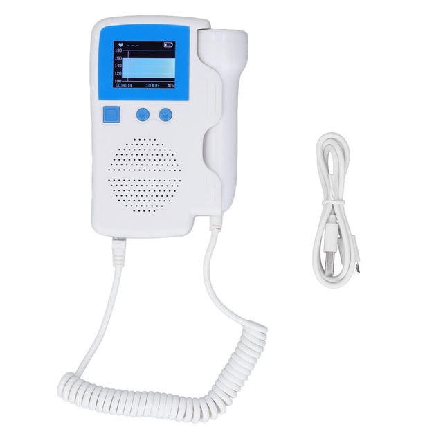 Monitor de latido fetal Medida precisa Reducción de ruido Detector cardíaco para mujeres embarazadas Azul