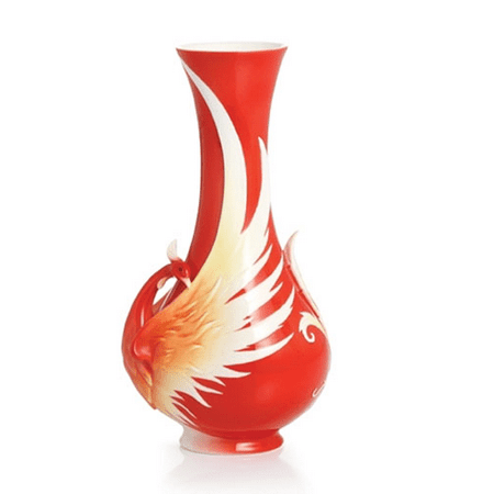 UPC 810524015394 product image for xFranz Porcelain Phoenician Flight Bird Small Vase | upcitemdb.com