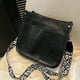 thumbnail image 4 of Bolso bandolera Bolso de piel para mujer Bolso bandolera Bolso cubo para mujer, correa ajustable, 4 of 5