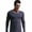 GRAY -TOP, variant on Men's Thermal Underwear Top Long Sleeve Slim Fit V-Neck Base Layer Shirt for Winter, Gray, Size L, 1ea