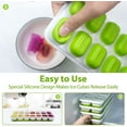 thumbnail image 4 of Ice Cube Trays With No-spill Removable Lid,easy-release Silicone And F, 4 of 5