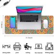 thumbnail image 5 of Functionality Meets Aesthetics: Floral Mandala Mouse Mat - Custom Size, Non-Slip, Stitched Edge, Waterproof, Perfect for Gaming and Office (31.5 X 11.8 Inch), 5 of 7