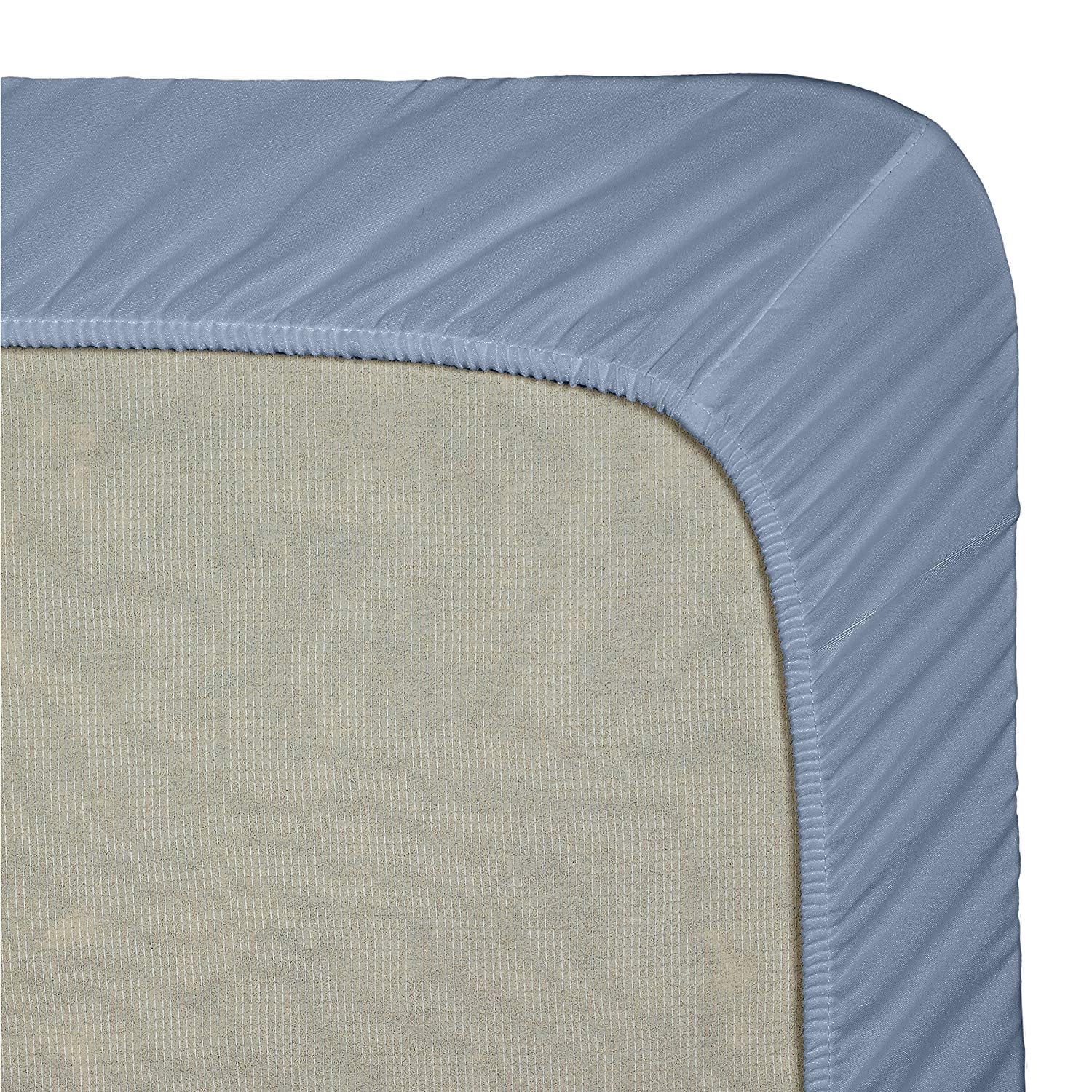 Clara Clark Premier 1800 Collection Single Microfiber Fitted Sheet, Full Size, Navy Blue