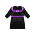 thumbnail image 4 of Raenseen Garçons Enfants Robe de Boxe à Manches Longues Uniforme Kick Boxe Art Martial Muay Thaï Entraînement à Capuche Noir&Violet 6, 4 of 5