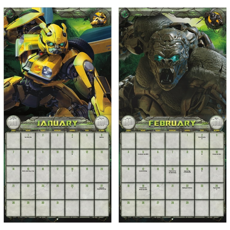 Transformer Calendar 2025 Blank 2025 Calendar