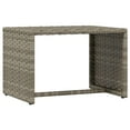 thumbnail image 5 of vidaXL Patio Sunbed Set of 3 Gray PE Rattan, Powder-Coated Steel Large, 5 of 5