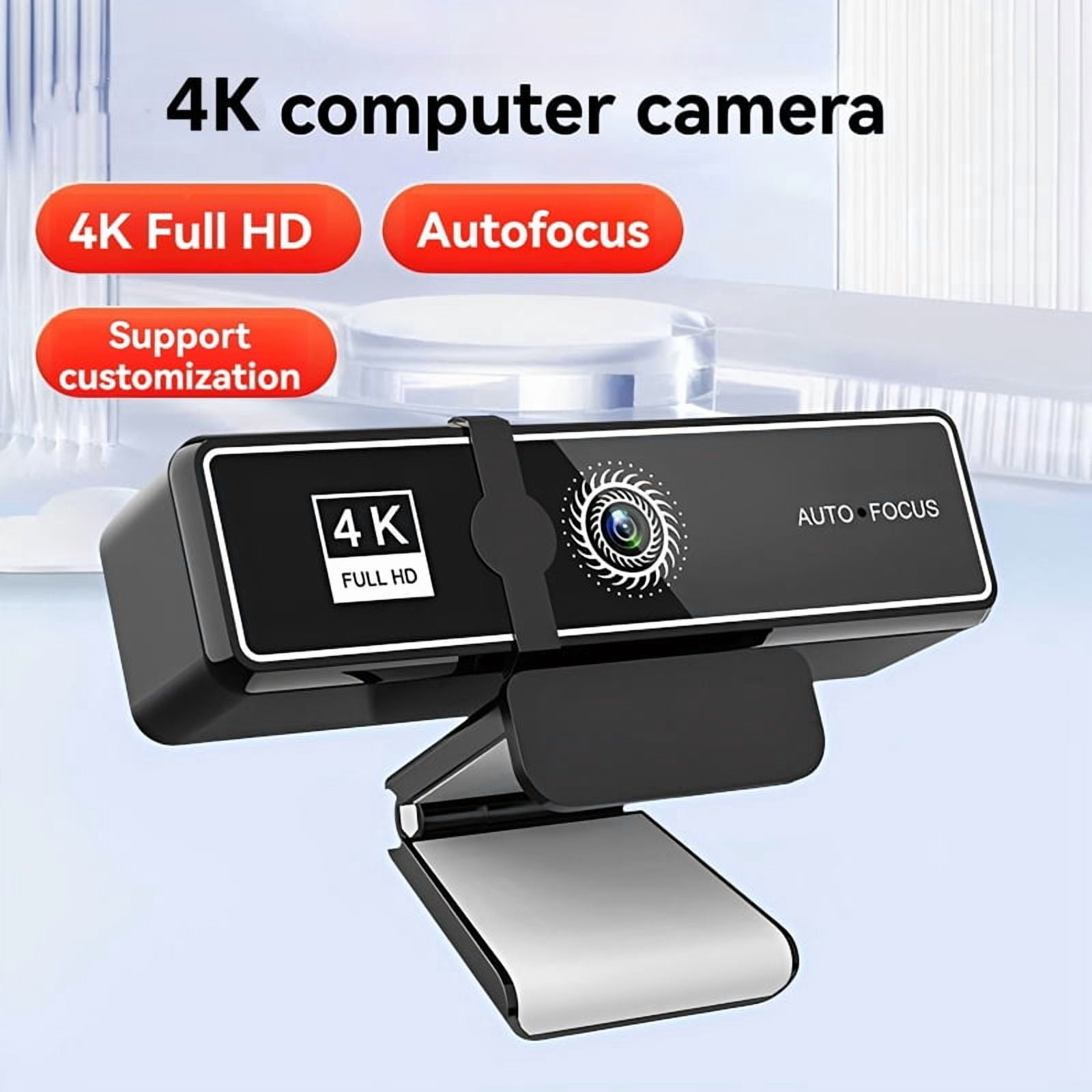 4K Webcam 2K Full HD Web Camera  30fps Auto  With Microphone USB  Web Cam For PC Computer Laptop Video Mini Camera