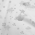 thumbnail image 1 of oneOone Cotton Poplin Light Gray Fabric Kids Craft Projects Decor Fabric Printed By The Yard 42 Inch Wide, 1 of 6