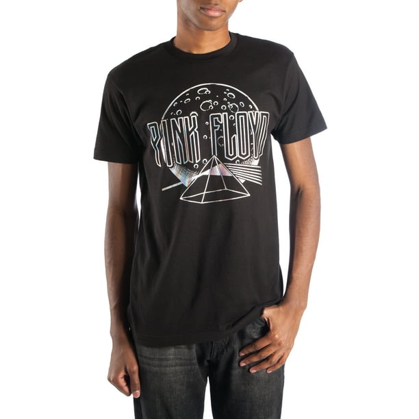 Big Men's Black Iridescent Holographic Foil Short Sleeve T-Shirt, 2Xl ...