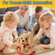 thumbnail image 5 of Ounissouiy Juguete electrónico realista para perros, compañero para niños, peluche Golden Retriever, juguetes de peluche suaves Animales de peluche y juguetes de peluche paquete 2, 5 of 6