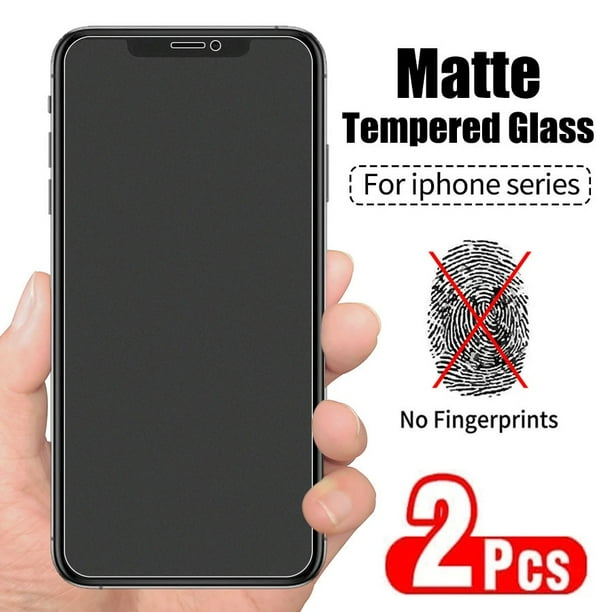 1-2 protectores de pantalla sin huellas dactilares para iPhone 11 12 13 Pro Max Mini vidrio templado mate para iPhone 7 8 6 Plus XR X XS Max Tan Jianjun unisex