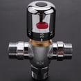 thumbnail image 3 of 5X Solid Copper 3-Way Thermostatic Mixing Valve 3/4 Inch Solar Water Heater Valve Regulating Temperature Control Valve, 3 of 8