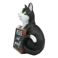 thumbnail image 3 of Ebros Black White Cat W/ Please Seat Yourself Sign Decorative Toilet Figurine, 3 of 7