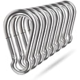 thumbnail image 3 of 10 ganchos de resorte, clip de metal de acero inoxidable 304, conector de cuerda de alta resistencia, abrazadera pequeña, hebilla de enlace de cadena para columpio de hamaca, 3 of 5