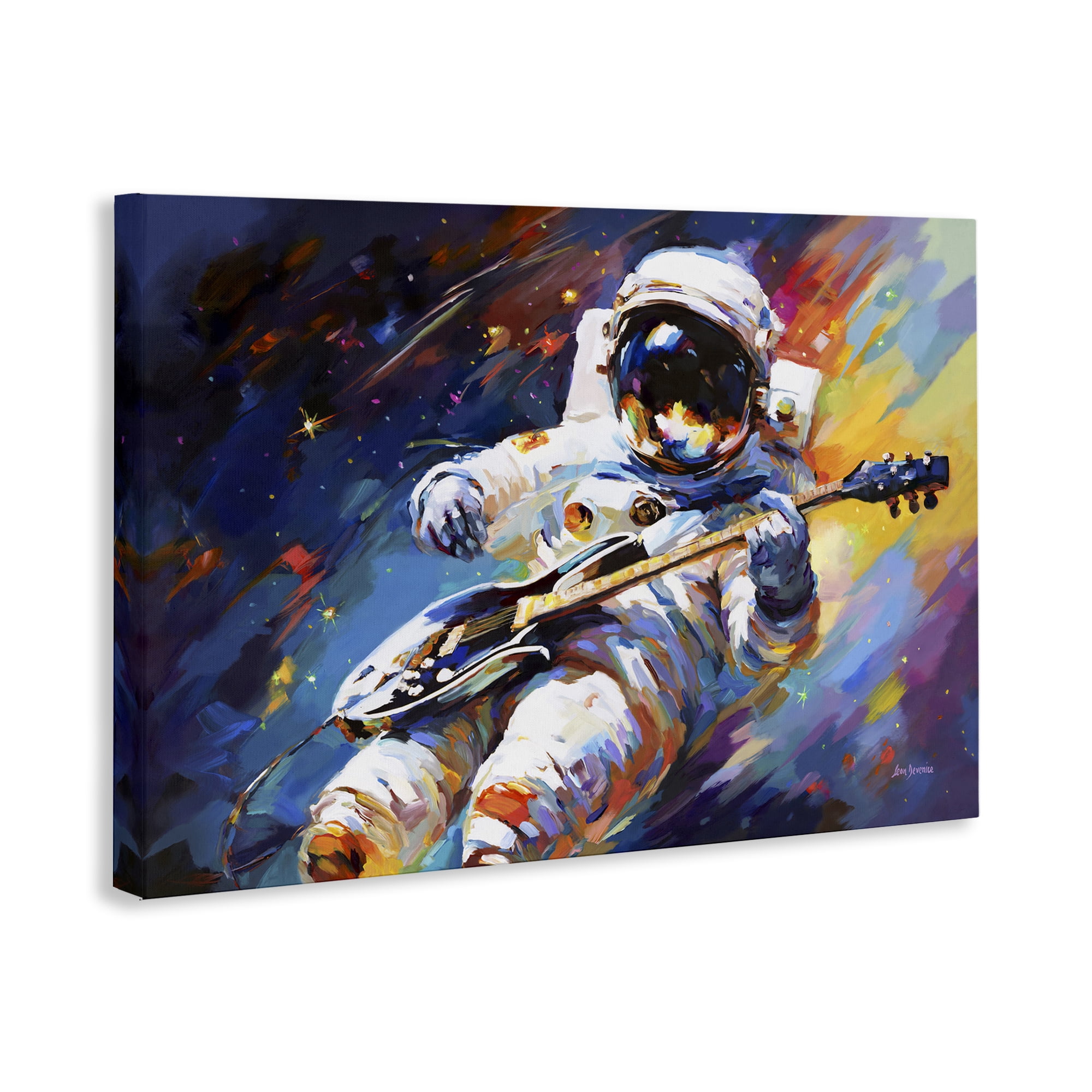 Stupell Industries Melodies Beyond Earth Astrology & Stars Painting Wrapped Canvas Art Print Wall Art, 30 x 20