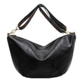 thumbnail image 2 of Bolso Bandolera Bolso bandolera de moda Bolso de hombro simple de gran capacidad para mujer para el trabajo (negro), 2 of 8