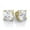Yellow Gold, variant on Cate & Chloe Mia 18k White Gold Plated Stud Earrings with 3mm Simulated Diamonds Gift for Women