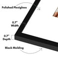 thumbnail image 5 of Americanflat 20x26 Picture Frame with Polished Plexiglass with 11x14 Mat Display Photo Streamline - Black, 5 of 8