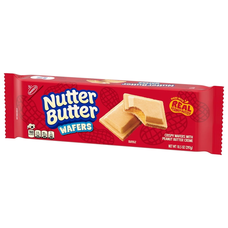 Nutter Butter Peanut Butter Wafer Cookies 10.5 oz with Real Peanut Butter  and Crispy Wafers - Walmart.com