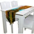 thumbnail image 3 of Coolnut 13"x90" Rectangle Cloth Table Runner Autumn Forest Lake Table Cover for Wedding Birthday Holiday, 3 of 5