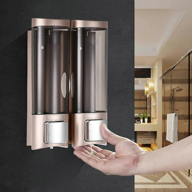 Distributeur de savon mural, distributeur de savon manuel pour cuisine et salle de bain