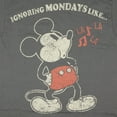 thumbnail image 2 of Disney Mickey Mouse Shirt Mens Ignoring Modays Adult Short Sleeve T-Shirt For Men And Women, 2 of 3