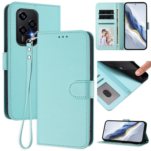 Funda Cartera GANGXUN para Honor 200 Lite 5G – Cierre Magnético, Protección RFID, Correa Desmontable, Compatible con Carga Inalámbrica
