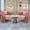Teddy Pink, variant on Modern Barrel Accent Chairs Set of 2, Living Room Side Chairs with Golden Metal Legs Velvet Upholstered Reading Armchairs no Wheels for Vanity/Reception Room//Bedroom/Lounge/Office, Purple
