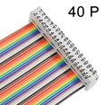 thumbnail image 3 of IDC 40 Pins Wire Flat Multicolored Flexible Rainbow Ribbon Jumper Cable 30cm, 3 of 5