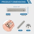 thumbnail image 2 of Uxcell UNC Fully Threaded Rod Length Right Hand Thread with Nuts for Various Applications 5/16"-18 x 1.57" 4, 2 of 6