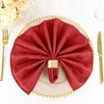 thumbnail image 6 of Efavormart Pack of 5 Premium RED 20" x 20" Washable Polyester Napkins Great for Wedding Party Restaurant Dinner Parties, 6 of 11