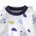 thumbnail image 4 of TOWED22 Toddler Long Sleeve Pajamas Soft Kids Fall Winter Pjs Pajamas 2 Piece Jammies 6-12 Months 12-24 Months 2t 3t 4t 5t 6t 7t 8t 9t Children(Navy,7-8 Y), 4 of 5