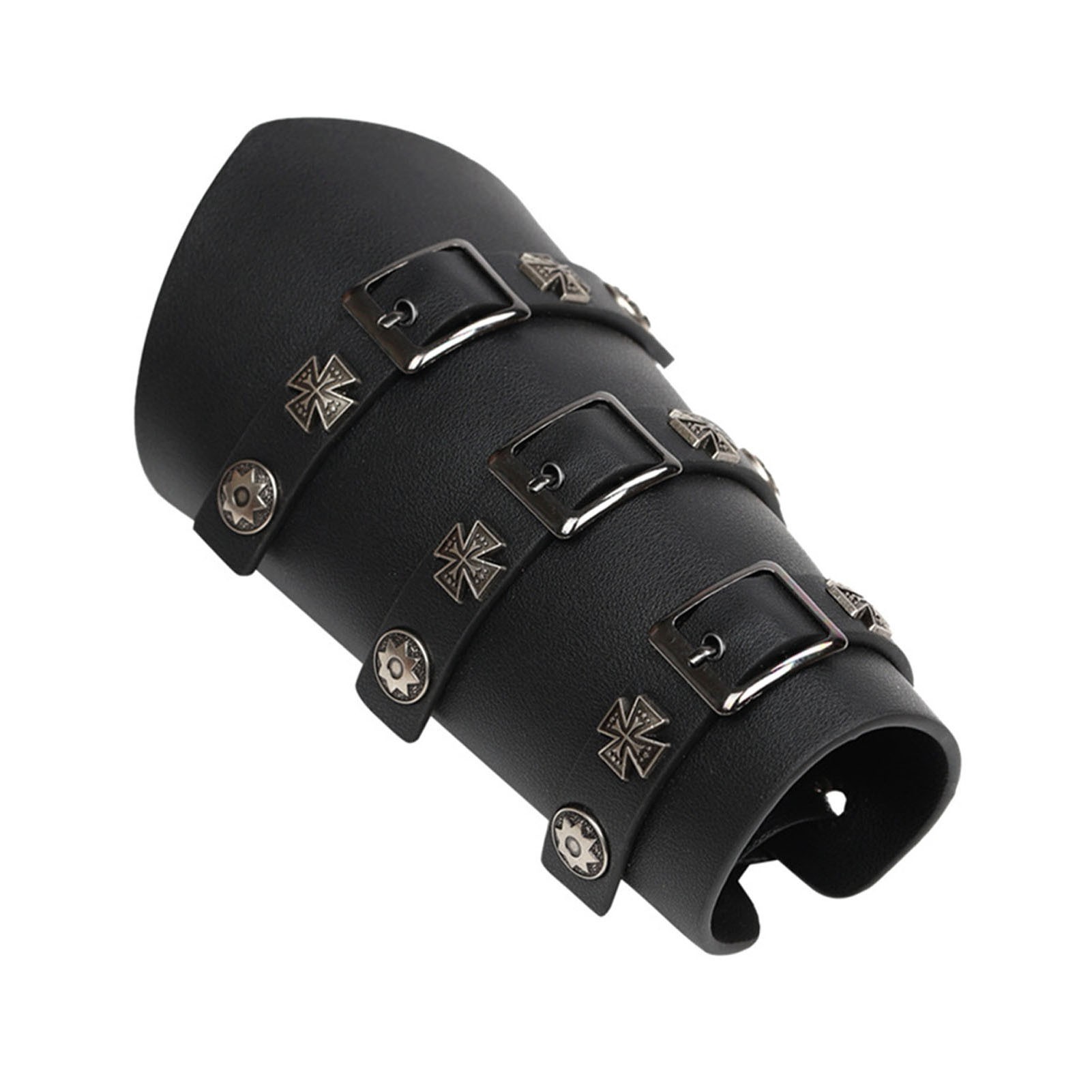 Medieval Faux Leather Arm Guards Halloween Viking Cosplay Accessories