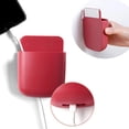 thumbnail image 3 of Pieza Soporte de pared para control remoto Soporte de pared para control remoto Caja de almacenamiento de control remoto autoadhesiva Soporte para teléfono celular para montaje en pared, 4 colores, 3 of 7