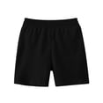 thumbnail image 5 of GYRATEDREAM Toddler Boy Shorts Summer Solid Color Cotton Running Athletic Shorts Kids Casual Classic Fit Jogger Shorts for 3-4Y Black, 5 of 6