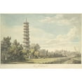thumbnail image 2 of William Marlow 14x11 Black Ornate Wood Framed Double Matted Museum Art Print Titled: View of the Wilderness at Kew (1763), 2 of 5