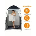 thumbnail image 4 of 6.8FT Shower Tent, Large Instant Pop Up Shelter with Mesh Floor & Carrying Bag, Privacy Changing Room Tent for Toilet, Camping, Dressing, Lightweight & Sturdy, Easy Set Up, 4 of 6