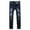 Dark Blue, variant on Xysaqa Men's Slim Fitted Stretch Skinny Comfy Jean Pants for Men, Mens Straight Leg Fashion Denim Pants