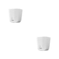 thumbnail image 2 of Toystoory Bandejas con agujeros para macetas, macetas suculentas para plantas de interior, contenedor Simple para jardín, hogar, balcón, Blanco METRO 2piezas, 2 of 6