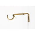 thumbnail image 4 of Linen Avenue Cage Single Window Curtain Rod Set, 48 to 86-inch, Brass, 4 of 4