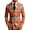 Orange, variant on Men's Blue-Brown Checkered Double-Breasted Blazer, Slim Fit Notch Lapel College Style Suit Jacket for Party Holiday Wear & Gifting