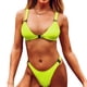 thumbnail image 1 of Traje de baño de bikini tipo tanga para mujer, bañador sexy de moda para mujer, ropa de playa dividida de dos piezas de color puro, 1 of 5