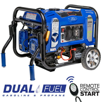 Ford 5,250-Watt Dual Fuel Portable Generator with Wireless Remote Start