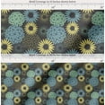 thumbnail image 2 of Soimoi Gray Cotton Voile Fabric Artistic Flower Mandala Print Sewing Fabric Yard 42 Inch Wide, 2 of 7