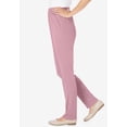 thumbnail image 2 of Woman Within Plus Size Tall Knit Hassle-Free Pull-On Elastic-Waist Pants, 2 of 5